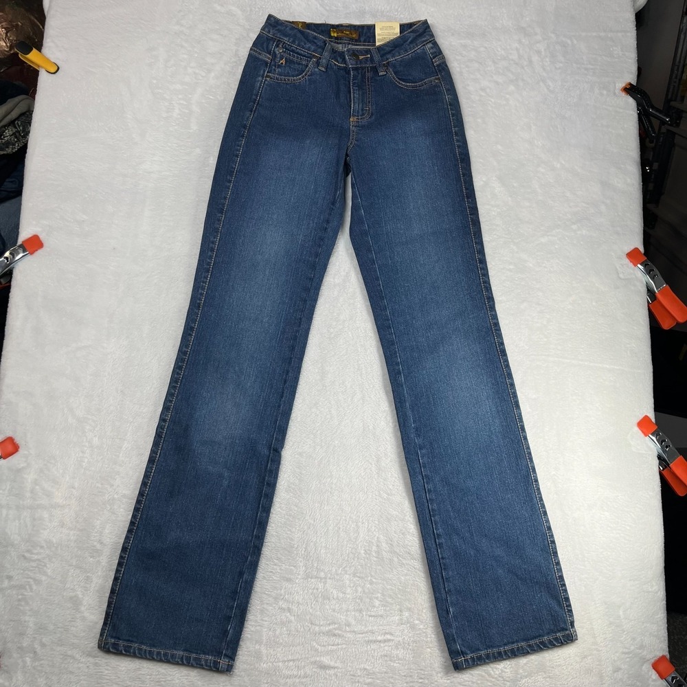 Aura by Wrangler Jeans Women 00R Tall Blue Denim Regular Rise‎ Classic 24X34 NWT